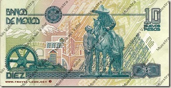 Billete de 10 Nuevos Pesos